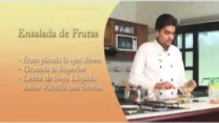 Recetas La Superior Colada de Avena y ensalada de Frutas [upl. by Magbie]