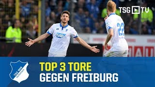 TSG Hoffenheim  Top 3 Goals against SC Freiburg [upl. by Aztirak262]