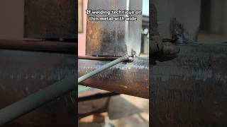 2f welding technique on thin metal with wide gaps arcwelder3595 stickwelding [upl. by Benisch]