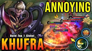 MVP Tank Khufra The Annoying Tank  Build Top 1 Global Khufra  MLBB [upl. by Ahseral]