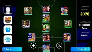 Pes Mobile Gameplay 9 efootball 2024 [upl. by Rebah10]