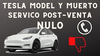 Tesla Model Y muerto y servicio postventa nulo [upl. by Ees162]