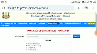 Diploma Result டிப்ளமோ ரிசல்ட் வெப்சைட் ஓப்பன் ஆகிறது உடனே செக் பண்ணுங்க [upl. by Trutko117]