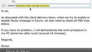 ESL Business Writing Video  Email Tuneup 01 [upl. by Aret]