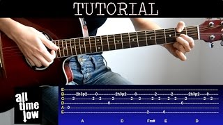 Cómo tocar Therapy  All time low Tutorial Guitarra [upl. by Jehoash]