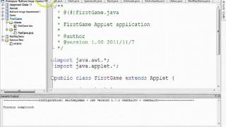 Java Applet Example Video 110  JCreator IDE [upl. by Hayden489]