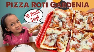 Pizza Roti Gardenia Tanpa Oven  10 Minit Siap [upl. by Ninehc]