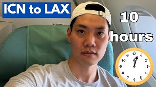 Korean Air Prestige Class Business Class from ICN to LAX on A380800 in 2024 [upl. by Wellesley]