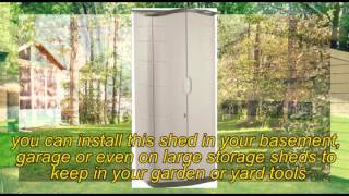 Rubbermaid 3749 Vertical Storage Shed Review [upl. by Ahsrat898]