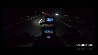 HONDA NC750X GO PRO 4K 60FPS Night Road Test [upl. by Arick]