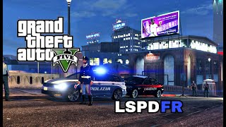 GTA V LSPDFR BLOCCO STRADALE POLIZIACARABINIERI [upl. by Orazal]