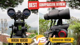 CELESTRON Upclose G2 10X50 Vs NIKON 10X50  Binoculars Comparison [upl. by Acissej]