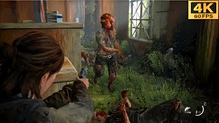 Aggresive Clickers Fight Gameplay in the last of Us 2 on Ps5 4k 60FPS the last of Us Part 2 [upl. by Nuhs]