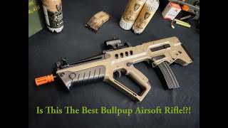 Tavor 21 Competition AEG Bullpup Airsoft Rifle that Accepts M4 Magazines [upl. by Dinny158]