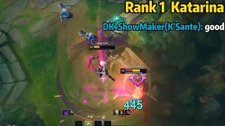 Rank 1 Katarina ShowMaker was Amazed by This Katarina OTP [upl. by Guibert633]