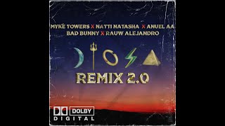 Myke Towers Anuel AA Bad Bunny Rauw Alejandro amp Natti Natasha  Diosa Remix 20 MASHUP [upl. by Ethelred]