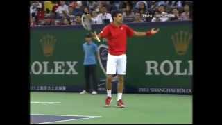 Novak Djokovic Playing Drunk against Del Potro at Shanghai ATP [upl. by Waldos879]