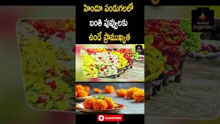 హిందూ పండుగలలో బంతి పువ్వులకు ఉండే ప్రాముఖ్యత Manasamskruthi Sampradayam  Telugu Devotional Videos [upl. by Elokyn175]