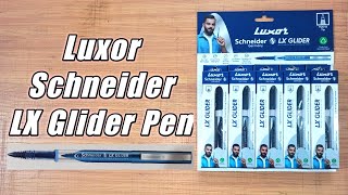 Luxor Schneider LX Glider Pen  Unique Tip  Germany Pen  Review [upl. by Ellehcor]