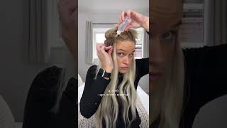 How to remove tape weft？ How to move up tape weft？ tapeweft tapehair [upl. by Leahcin]