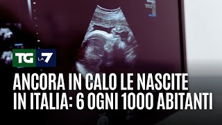 Ancora in calo le nascite in Italia 6 ogni 1000 abitanti [upl. by Moule80]