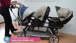 MacroBaby  Peg Perego Triplette Stroller [upl. by Oznola]