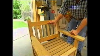 DIY Garden Bench Project  Pallet and Cable Reel Furniture [upl. by Terena]