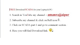 How to Download SCADA amp Free quotSCADA Downloading linkquot for Window 7 W8 n W10 [upl. by Red]