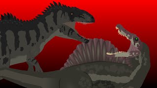 Spinosaurus vs giganotosaurus [upl. by Namolos]