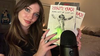 ASMR Reading Scary Stories To Tell In The Dark Book Tapping And Grasping Hair Play Fabric Sounds [upl. by Lisbeth]