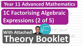 1C Factorising Algebraic Expressions 2 of 5 [upl. by Eiuol]