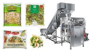 Automatic Onion Lettuce Vegetable Packaging Machine With Chain Bucket [upl. by Korenblat382]