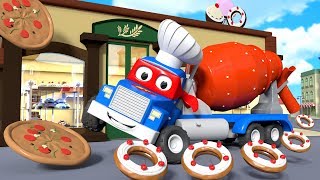 The great party in Car City   Carl the Super Truck in Car City  Children Cartoons [upl. by Novaat644]