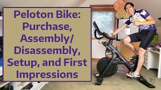 Peloton Bike Purchase AssemblyDisassembly Setup and First Impressions [upl. by Ahsal613]