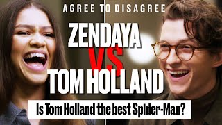 Tom Holland and Zendaya Argue Over The Internets Biggest Debates  Agree To Disagree  ladbiblestories [upl. by Sokim]