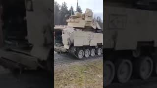 Bradley tanks with military personnel of the Armed Forces are ready to chase the occupier [upl. by Lee]