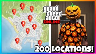 Alle KÜRBIS LOCATIONS der Jack O Lanterns Schatzsuche in GTA 5 ONLINE❗️Kürbis Maske in GTA ONLINE [upl. by Ayatahs]