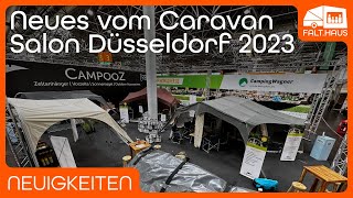 Caravan Salon Düsseldorf 2023 Neue Zeltanhänger amp ZubehörHighlights [upl. by Htrap]