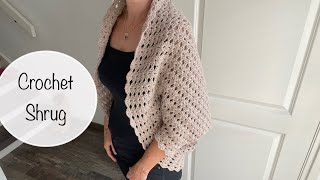 Crochet shrug  free crochet pattern [upl. by Ettezzil]