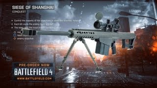 Battlefield 4 50 Caliber M82a3 MID Sniper Rifle Location [upl. by Allenad]