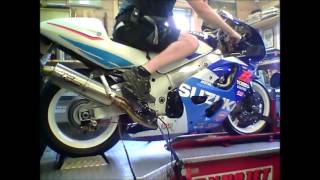 Gsxr 600 with Busa 1441 engine Dyno [upl. by Siari588]