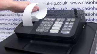 CASIO SES10  PCRT280 E10 Error Message How To Change The Till Rolls [upl. by Nomla]