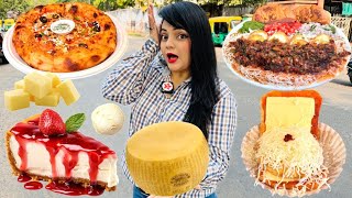 Living on Cheesy Food for 24 Hours Challenge  Ahmedabad Food Challenge [upl. by Brendan]