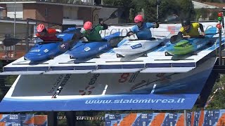 Womens Kayak Cross  QuarterFinal 4  2024 ICF Canoe Slalom World Cup Ivrea Italy [upl. by Gati]