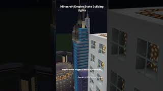 Minecraft Empire State Building Lights minecraft empirestatebuilding lightshow nyc newyorkcity [upl. by Adiazteb]