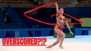 Dina Averinas Ribbon Difficulty Analysis  2020 Tokyo Olympic Games Finals [upl. by Harve]