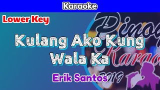 Kulang Ako Kung Wala Ka by Erik Santos Karaoke  Lower Key [upl. by Elum]