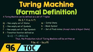 Turing Machine Formal Definition [upl. by Pendleton]