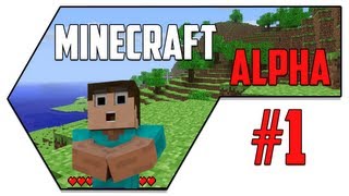 Minecraft  Alpha v110  1  Classic Lets Play [upl. by Ayian]