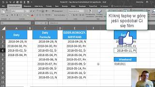 Excel  Ciąg dni roboczych lub konkretnych dni tygodnia  porada 323 [upl. by Stearne]